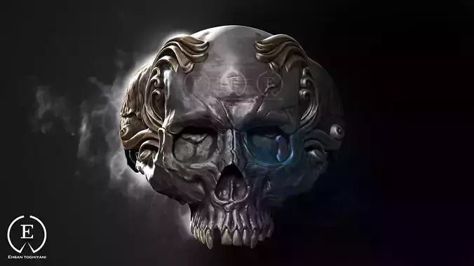 skull ring 3D print model