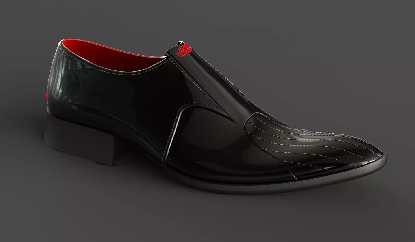 Men Shoe inspired on Darth Vader - Home Decor - 3dprint 3D print model_0