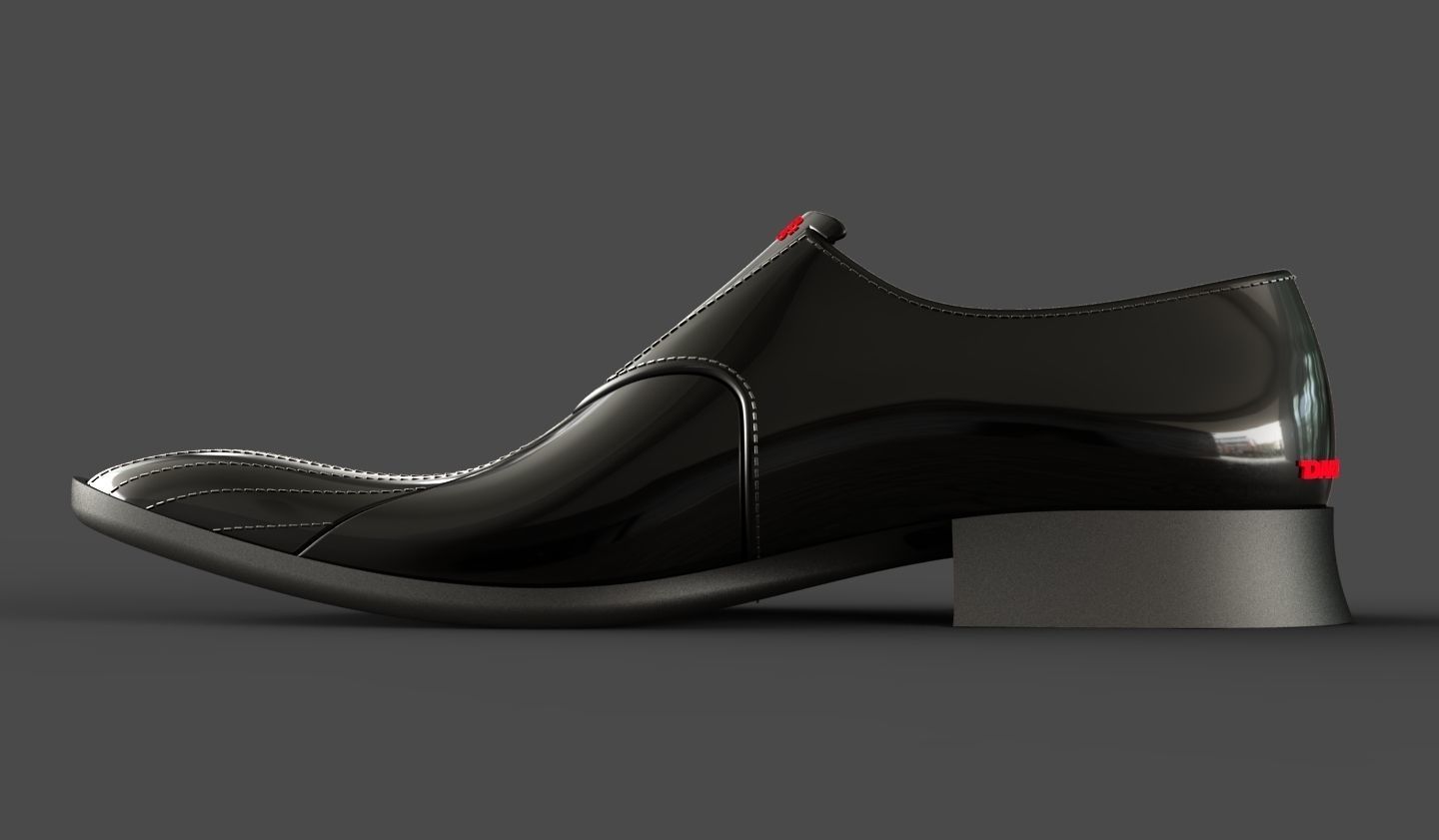 Men Shoe inspired on Darth Vader - Home Decor - 3dprint 3D print model_3