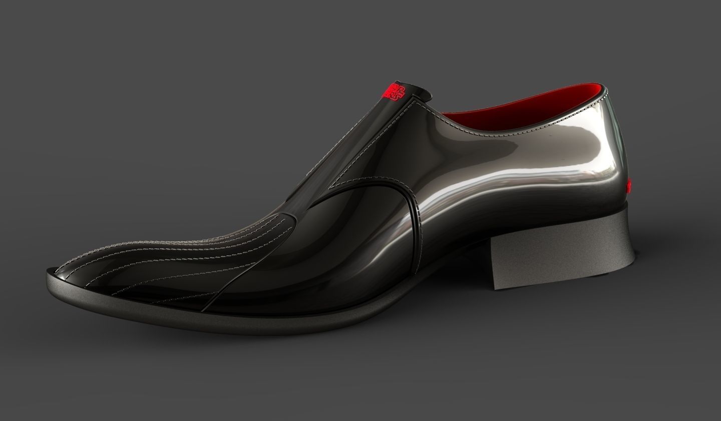 Men Shoe inspired on Darth Vader - Home Decor - 3dprint 3D print model_1
