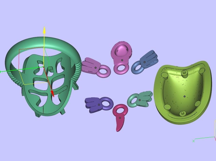 Turtle ring moving 3D print model_9