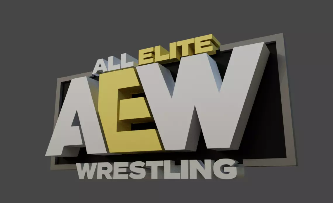 AEW Logo Pack - includes printable tracing stencil 3D model_0