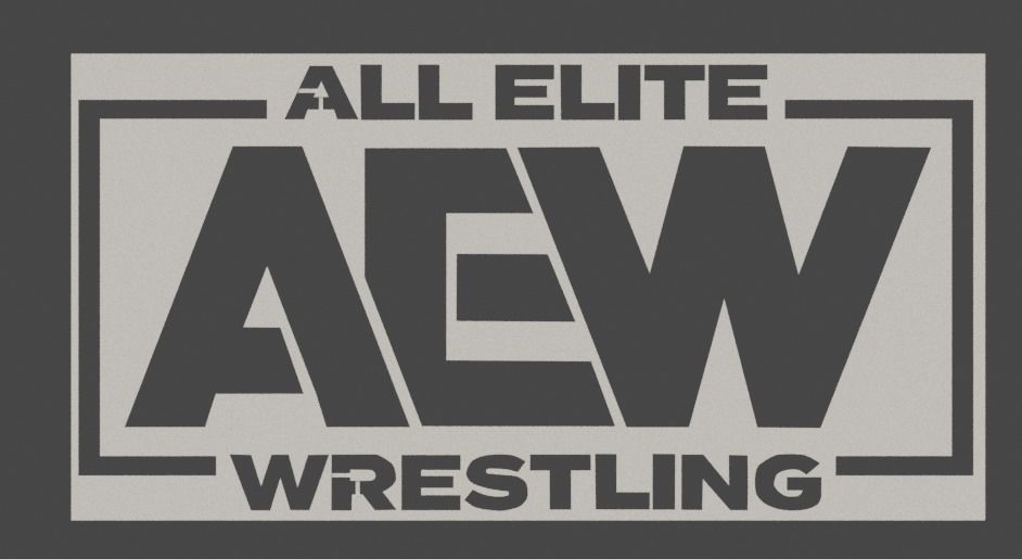 AEW Logo Pack - includes printable tracing stencil 3D model_3