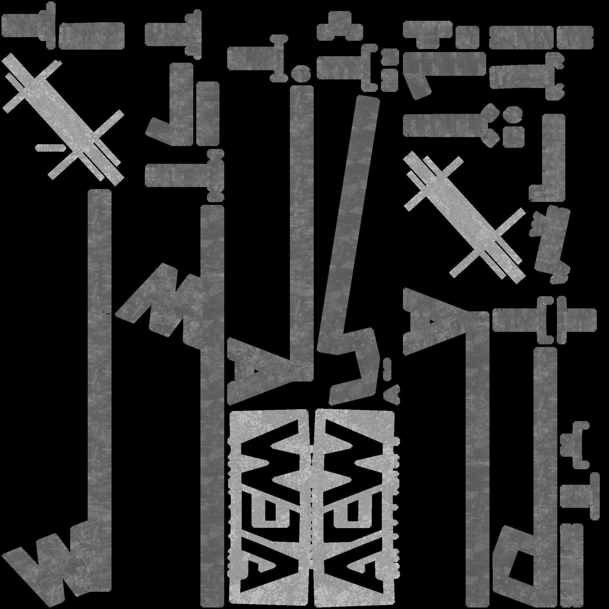 AEW Logo Pack - includes printable tracing stencil 3D model_4