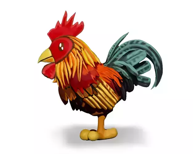 CG Rooster Sculpt 3D model