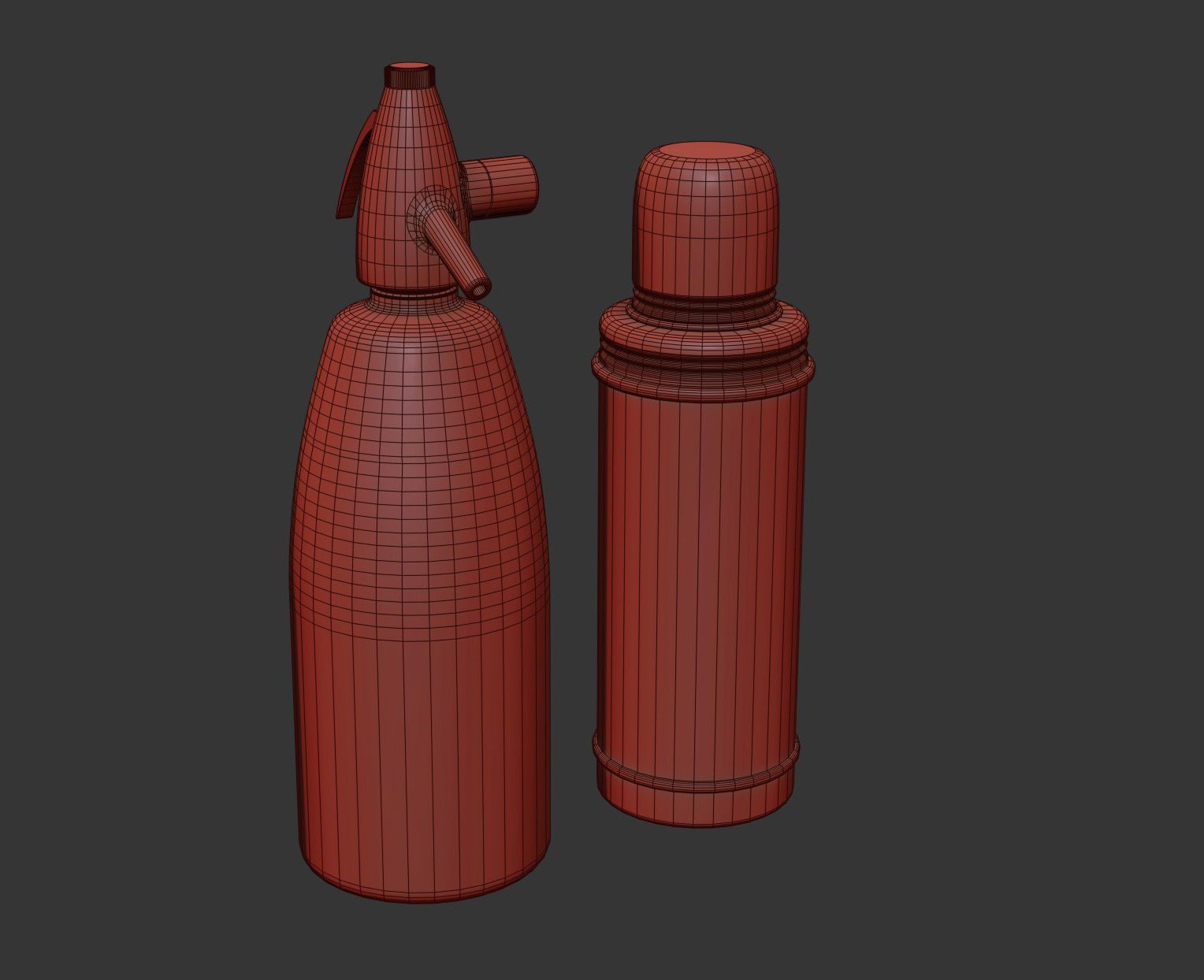 Old French Bottles Collection 3D model_15