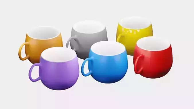 Cups 3d model mug