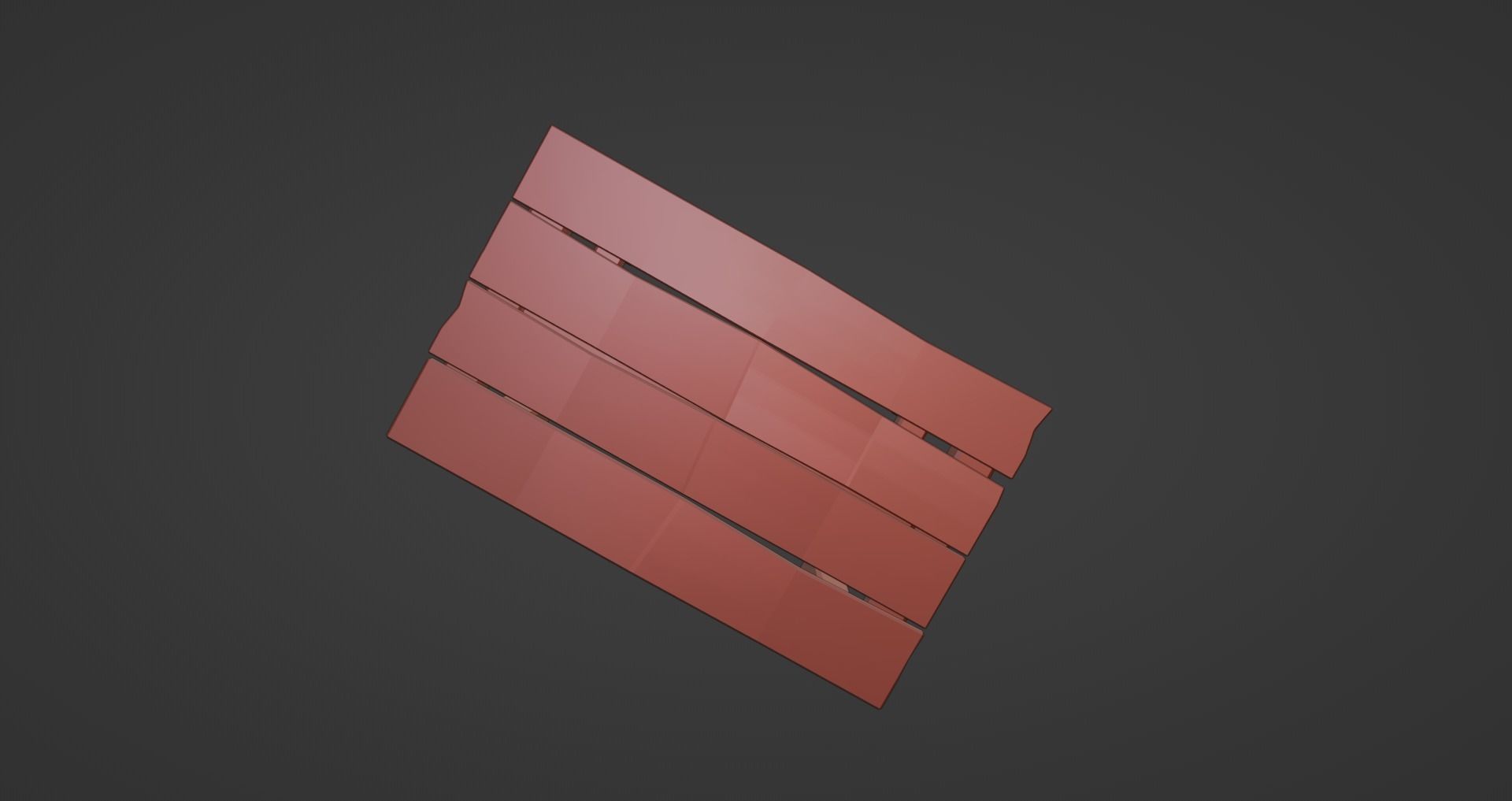 Medieval Wood Table Low-poly 3D model_9