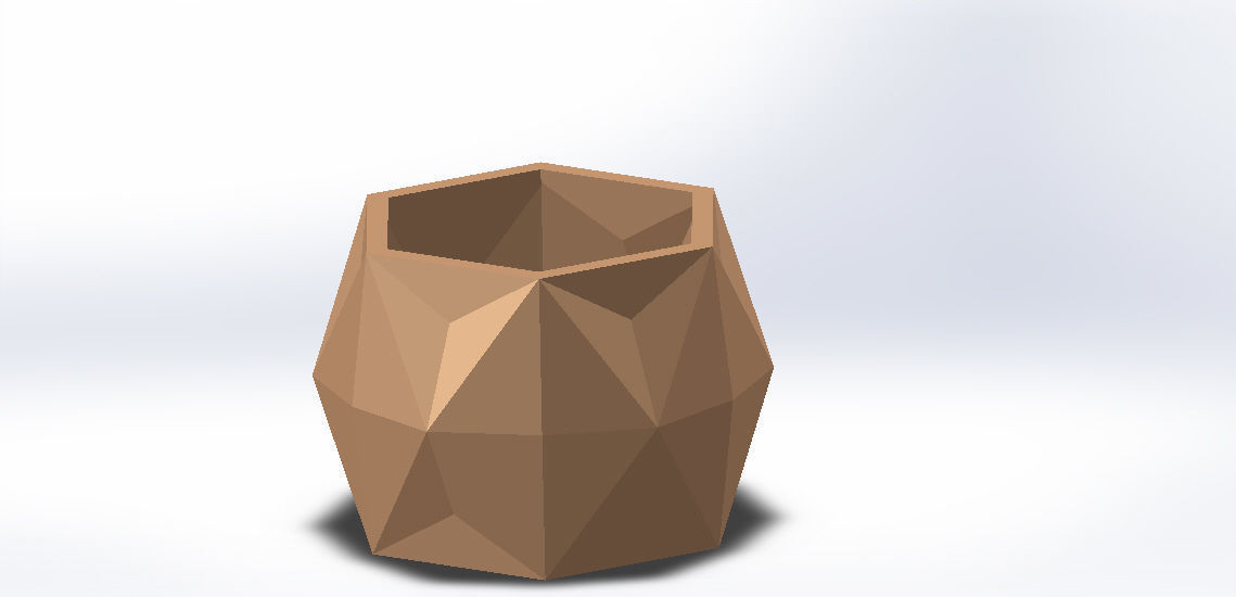 GEOMETRIC PLANTER 3D print model_5