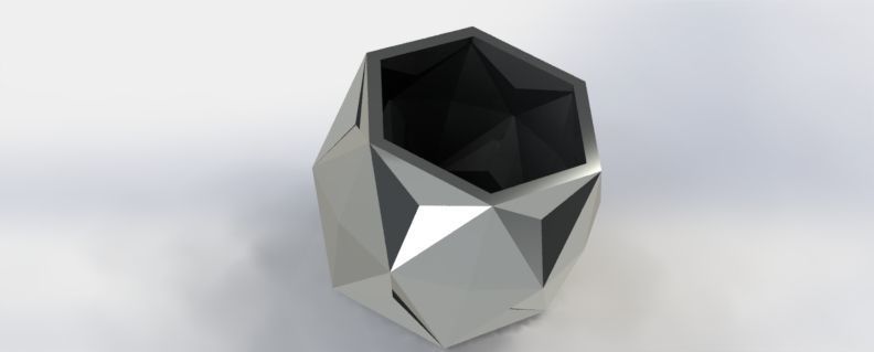 GEOMETRIC PLANTER 3D print model_2