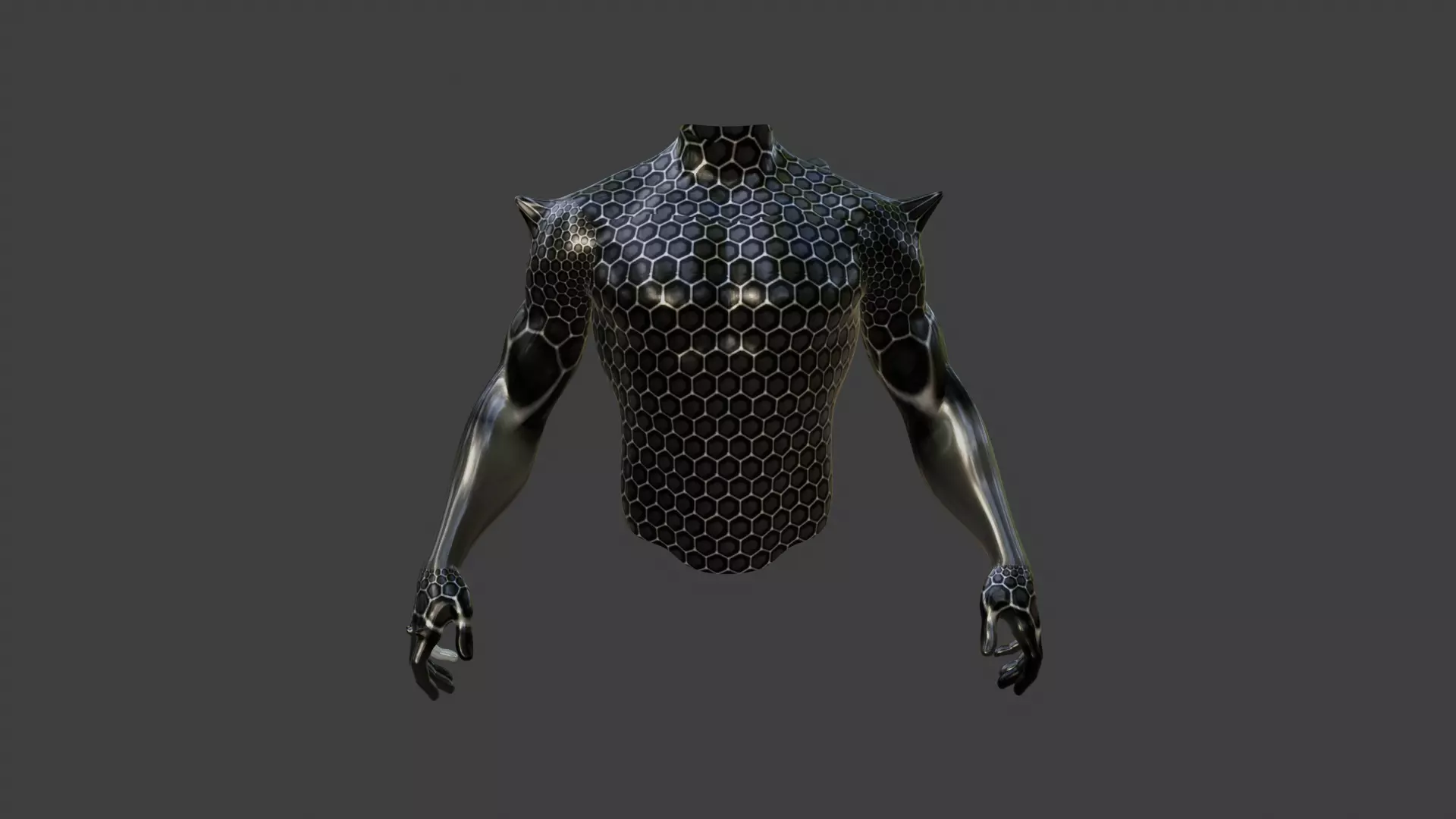 Armored skin  3D model_0