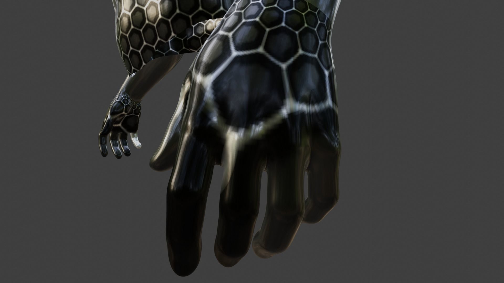 Armored skin  3D model_5