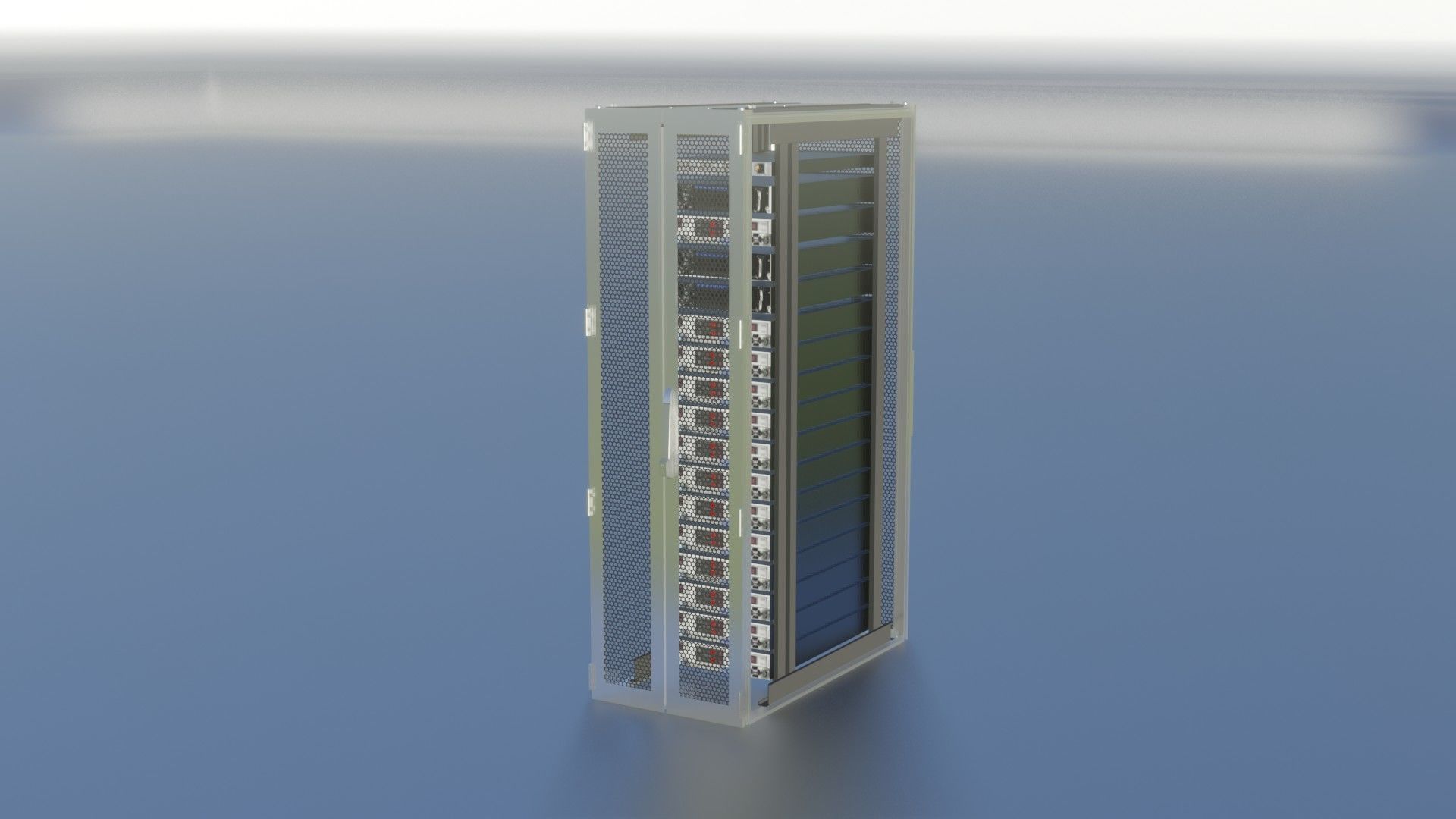 Server Rack  Server Rack 42U  Width 600mm  Rack Cabinet 3D model_1