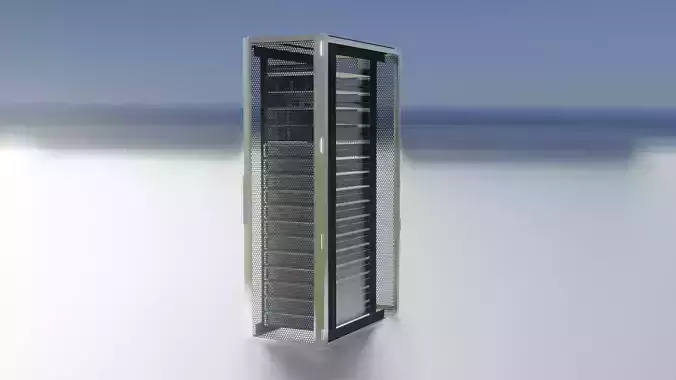 Server Rack  Server Rack 42U  Width 600mm  Rack Cabinet 3D model