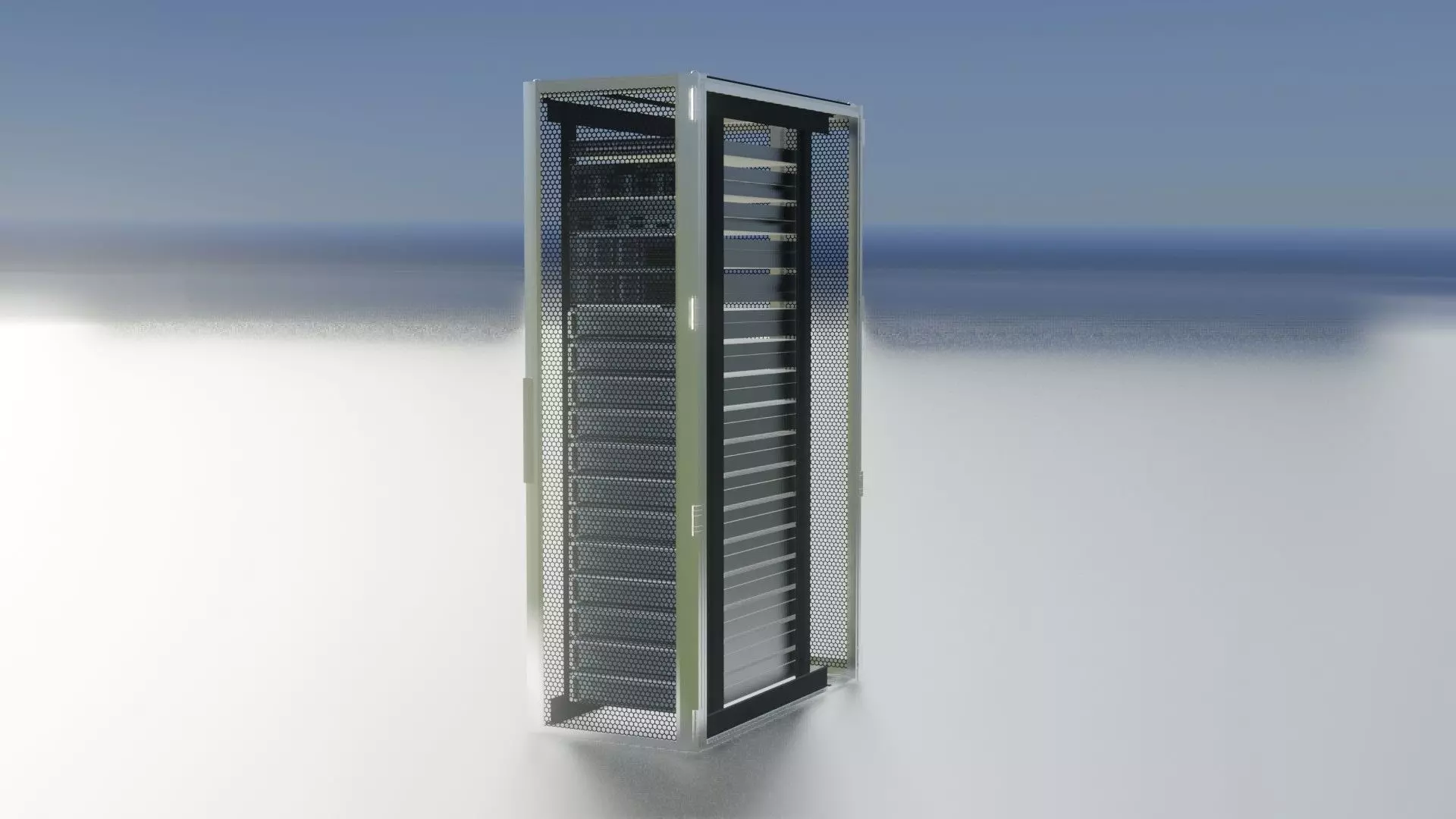 Server Rack  Server Rack 42U  Width 600mm  Rack Cabinet 3D model_0
