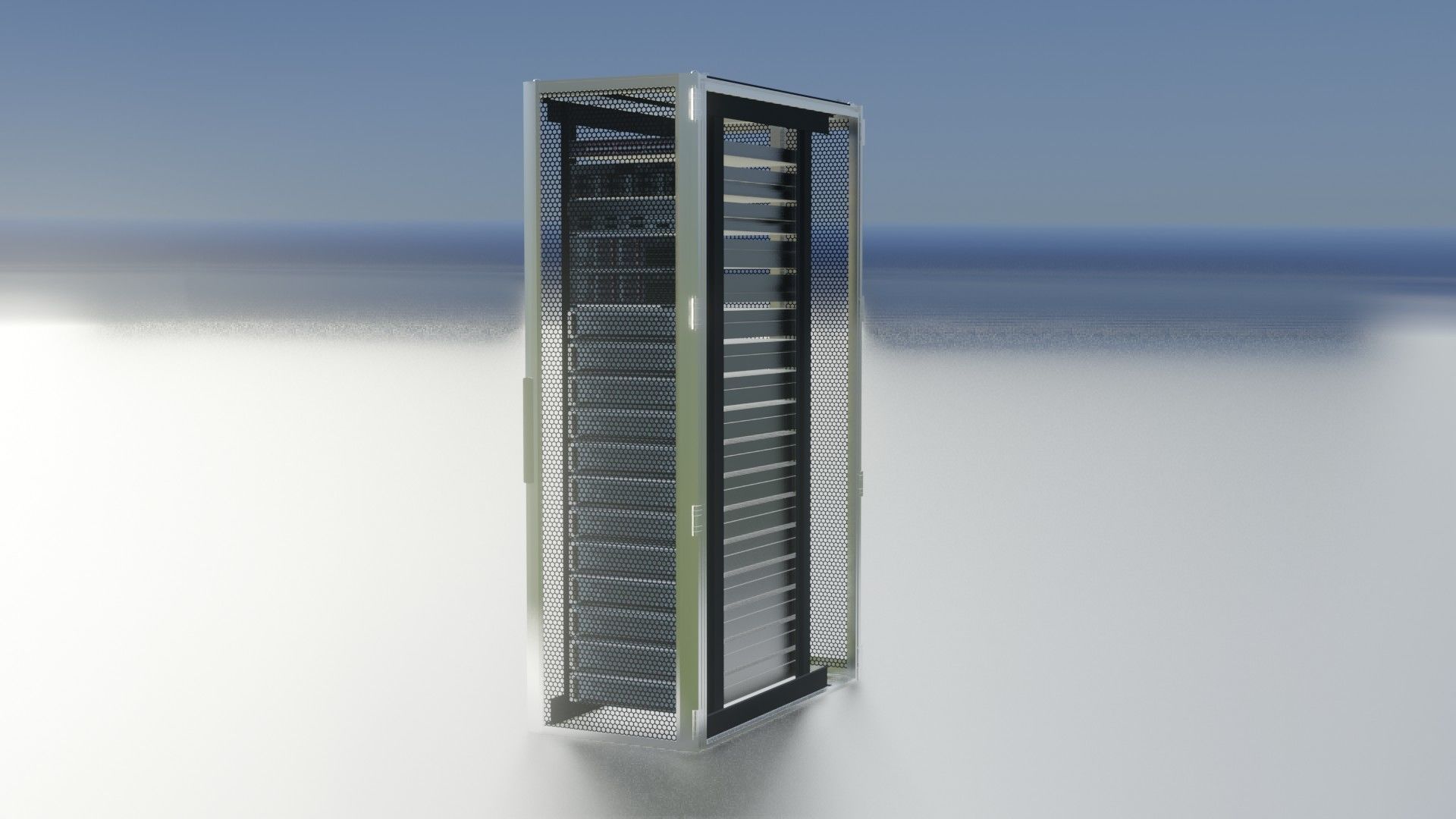 42u Rack 3d Model Server Rack Server Rack 42U Width 600mm Rack Cabinet 3D model | CGTrader
