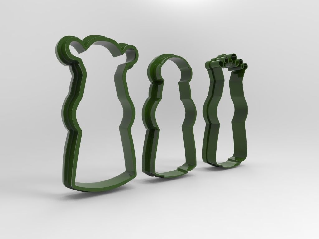 3 Wise Men and Animals Cookie Cutters Pack 3D print model_7