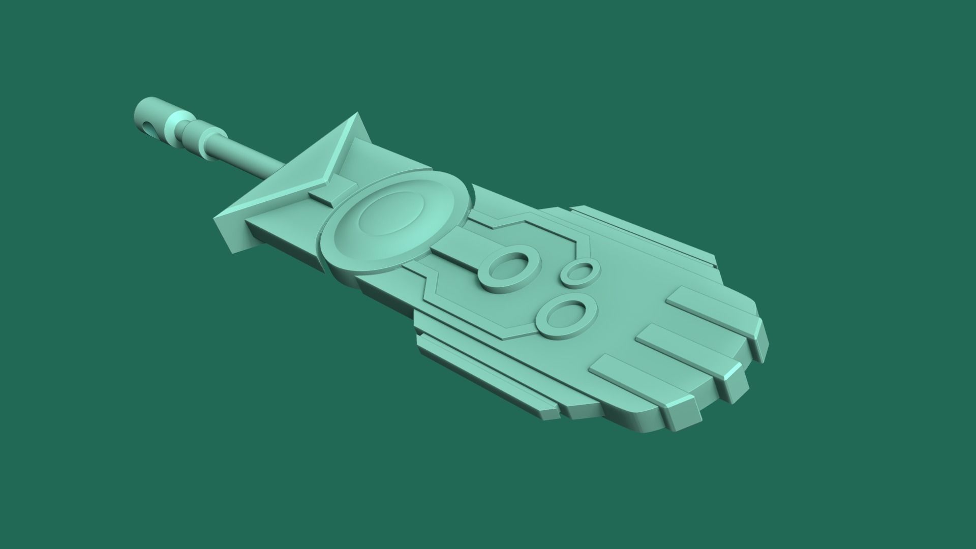 Transistor Sword - KeyChain Collectible - Printable 3D print model_1