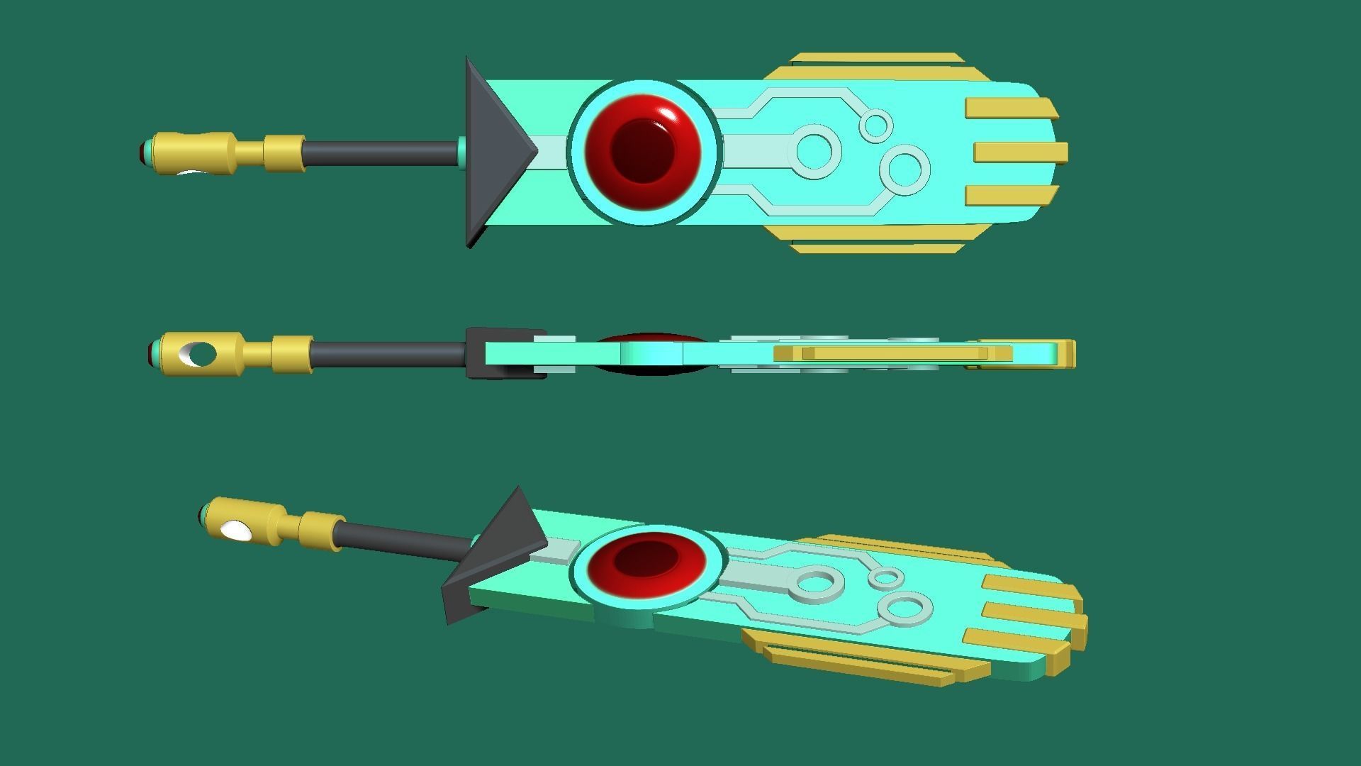Transistor Sword - KeyChain Collectible - Printable 3D print model_10
