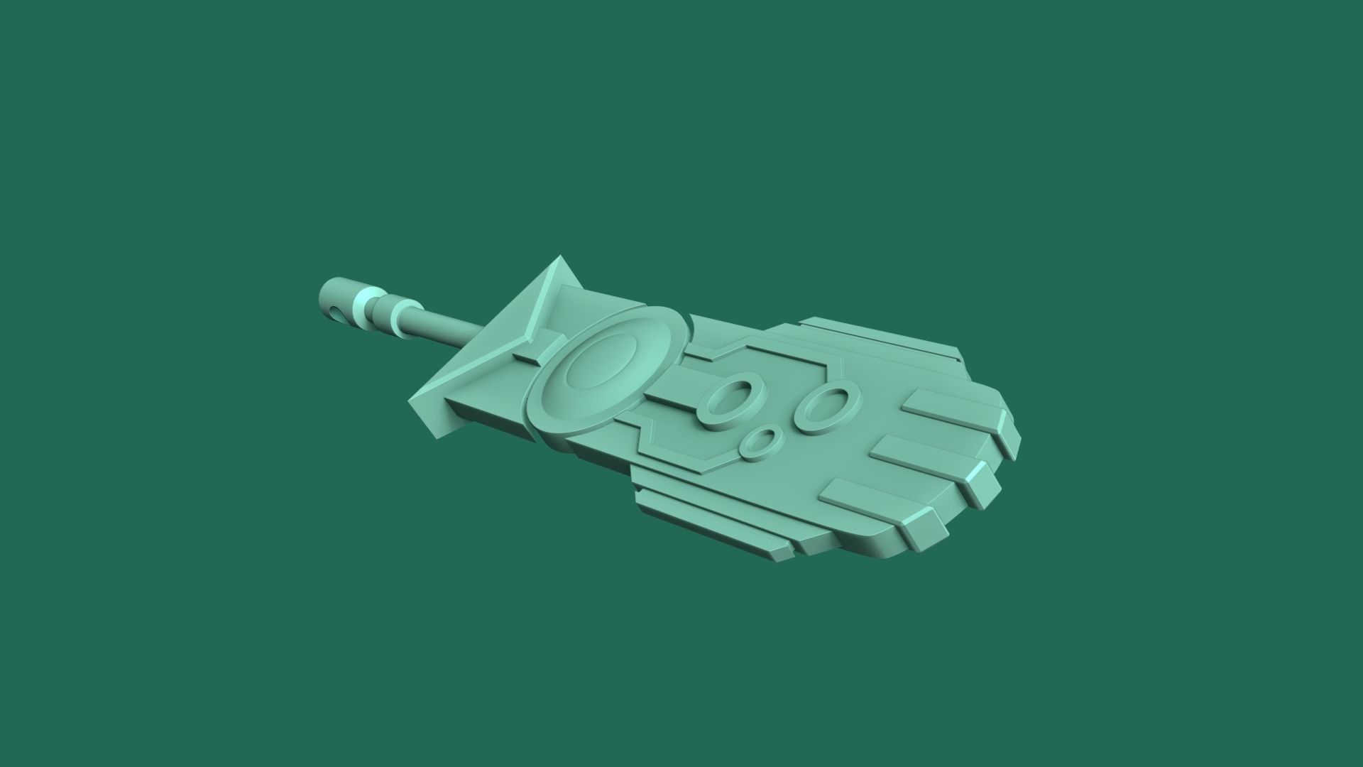 Transistor Sword - KeyChain Collectible - Printable 3D print model_8