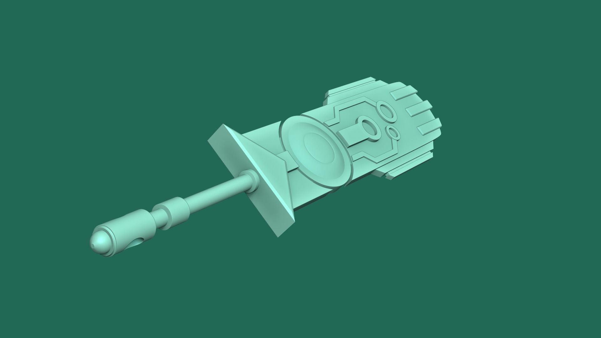 Transistor Sword - KeyChain Collectible - Printable 3D print model_9