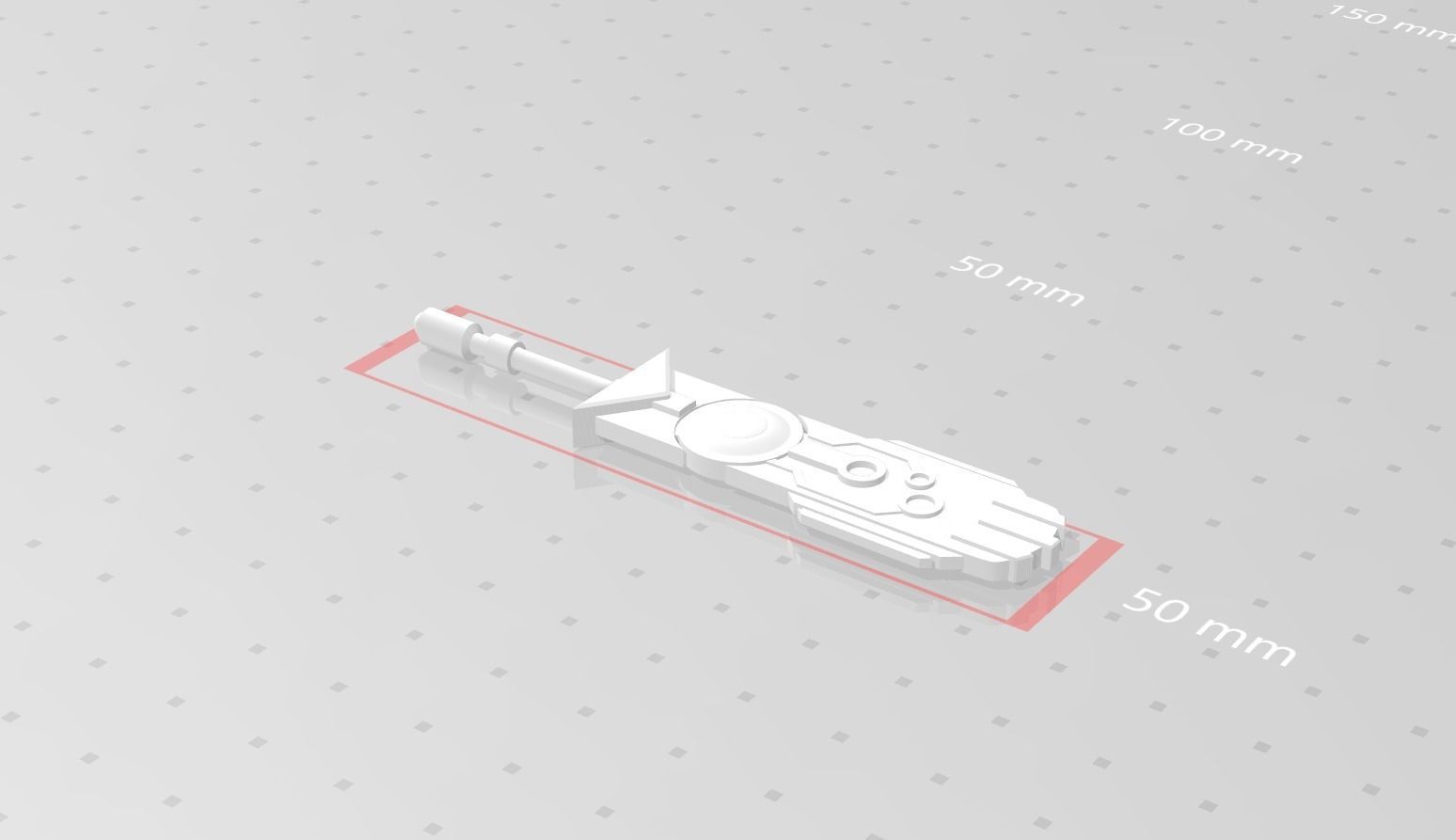 Transistor Sword - KeyChain Collectible - Printable 3D print model_16