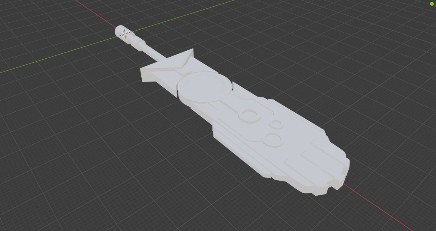 Transistor Sword - KeyChain Collectible - Printable 3D print model_15