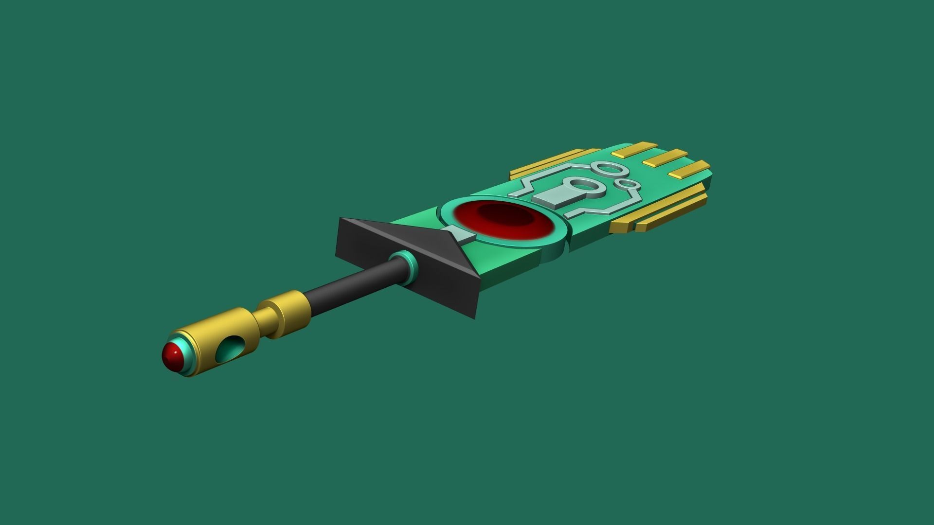 Transistor Sword - KeyChain Collectible - Printable 3D print model_3