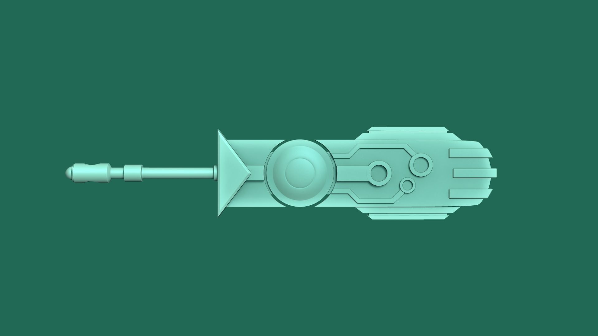 Transistor Sword - KeyChain Collectible - Printable 3D print model_6