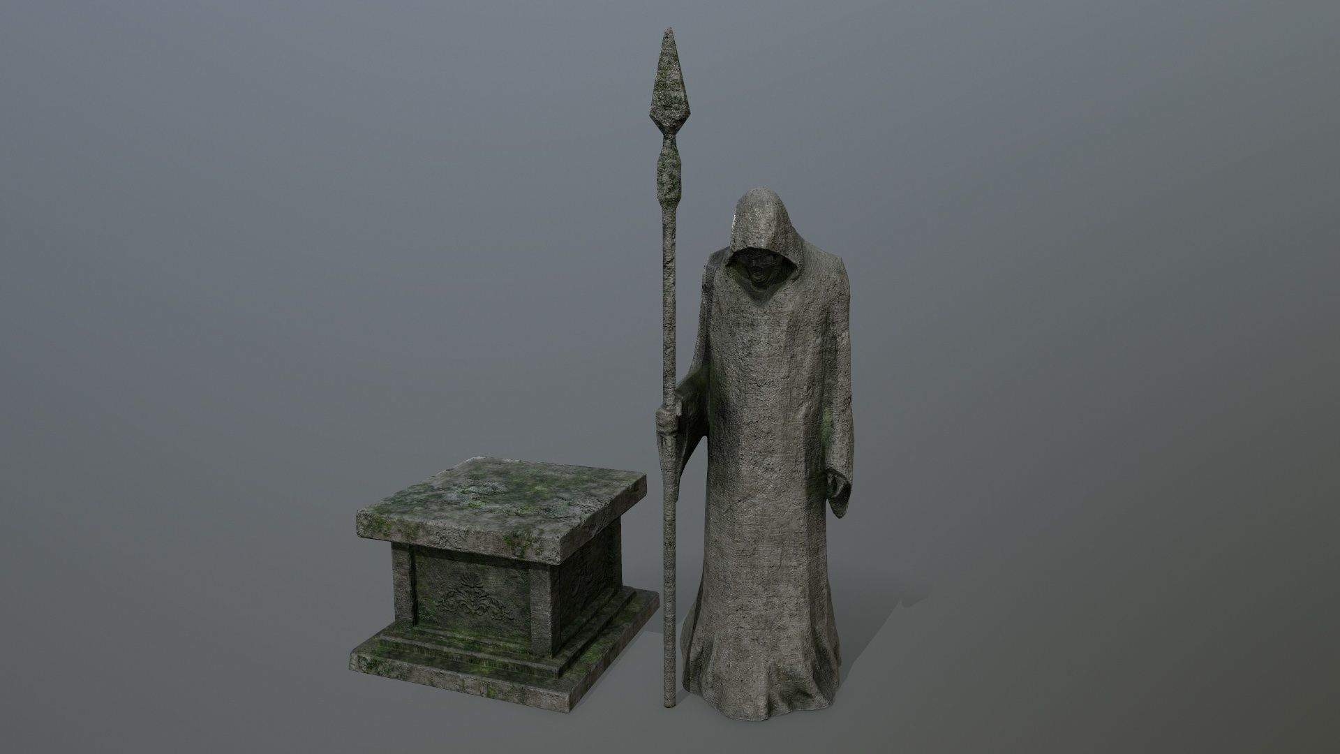 old ruin set Low-poly 3D model_10