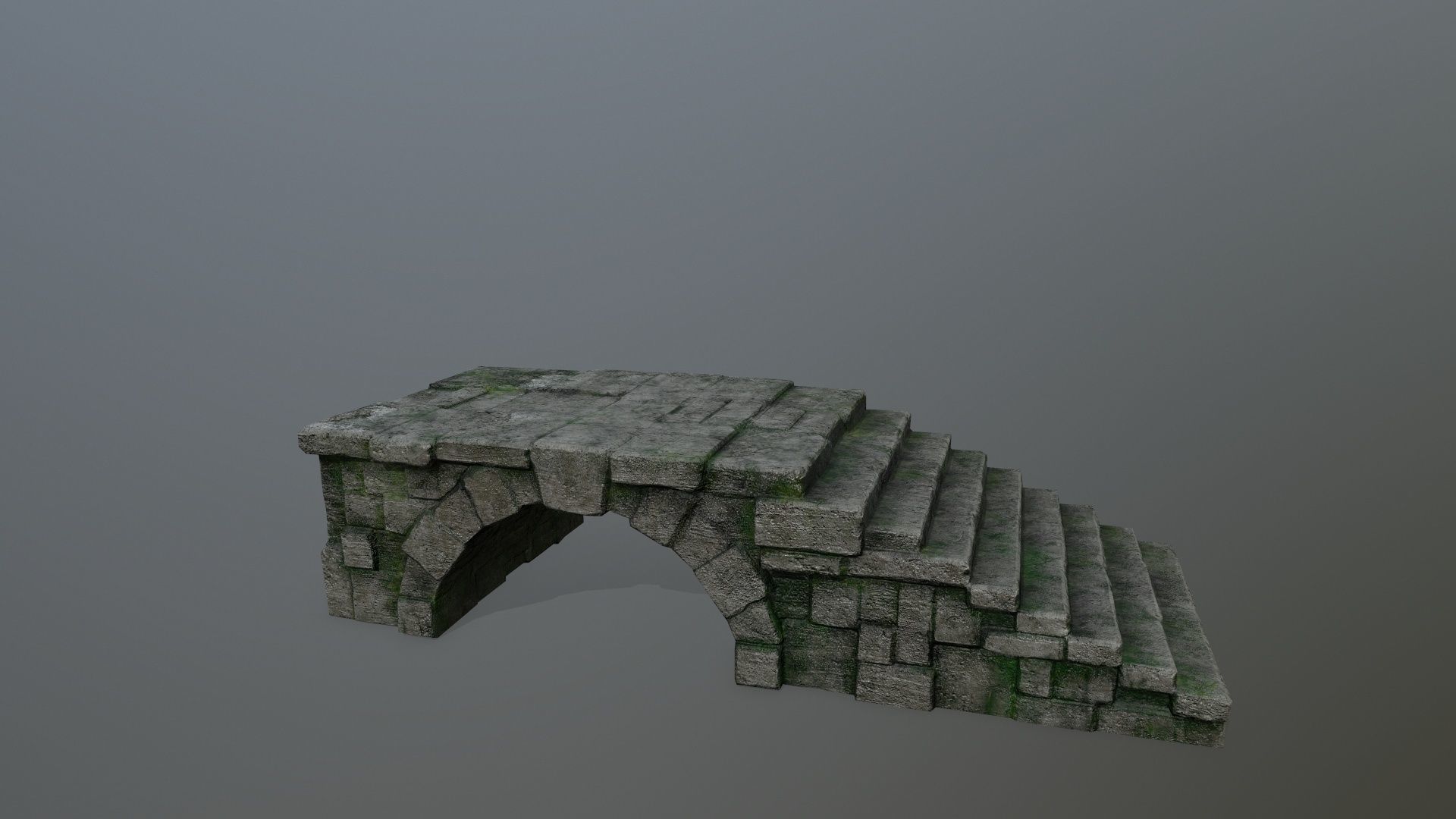 old ruin set Low-poly 3D model_11