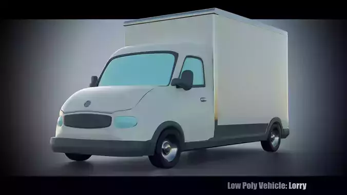 Low Poly Vehicle - Lorry Low-poly 3D model