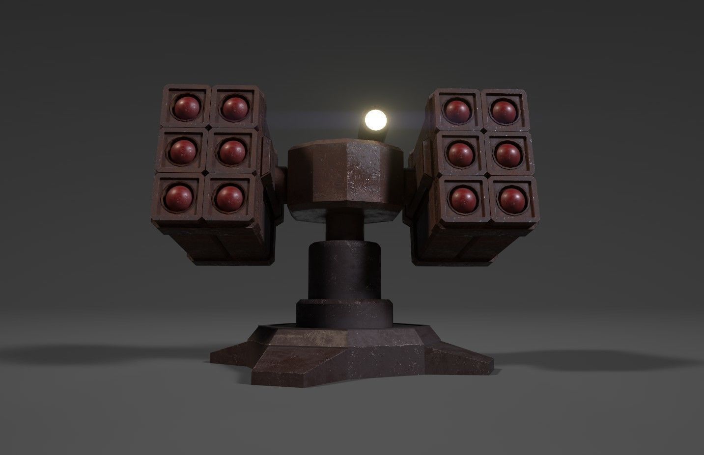 3D model Simple stylized missile turret VR / AR / low-poly | CGTrader