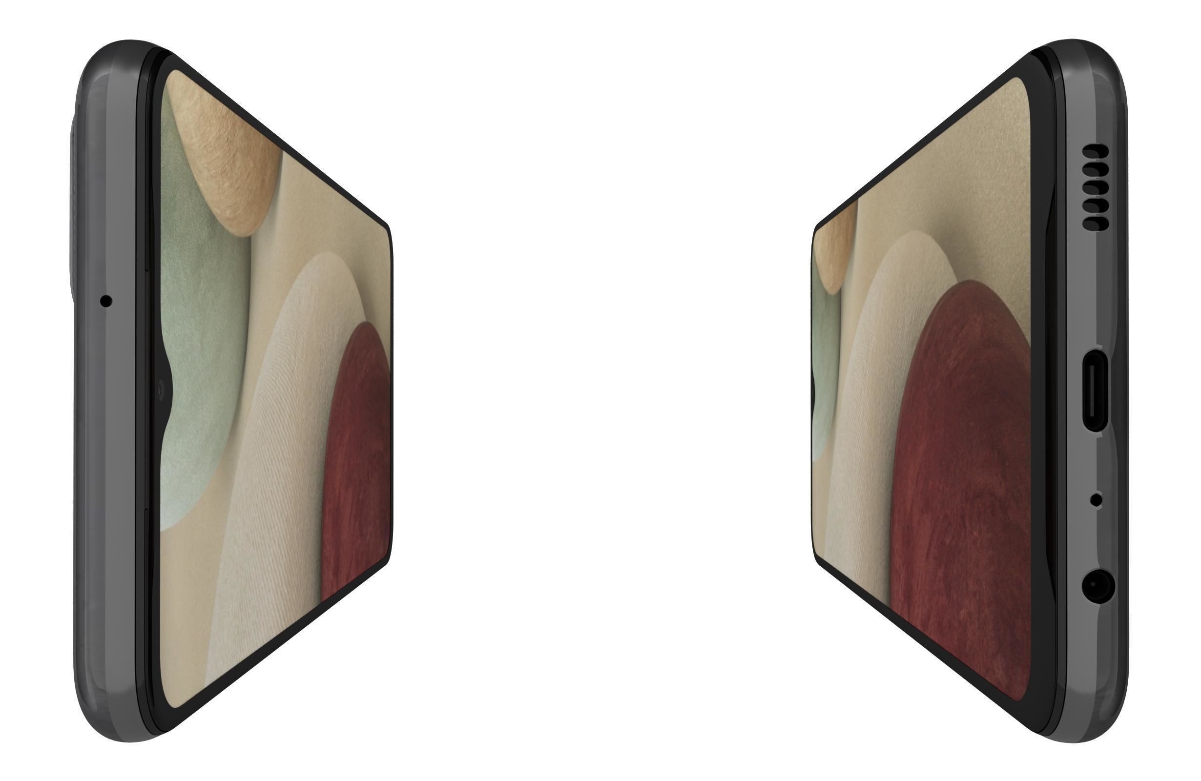 Samsung Galaxy A12 Black 3D model_9