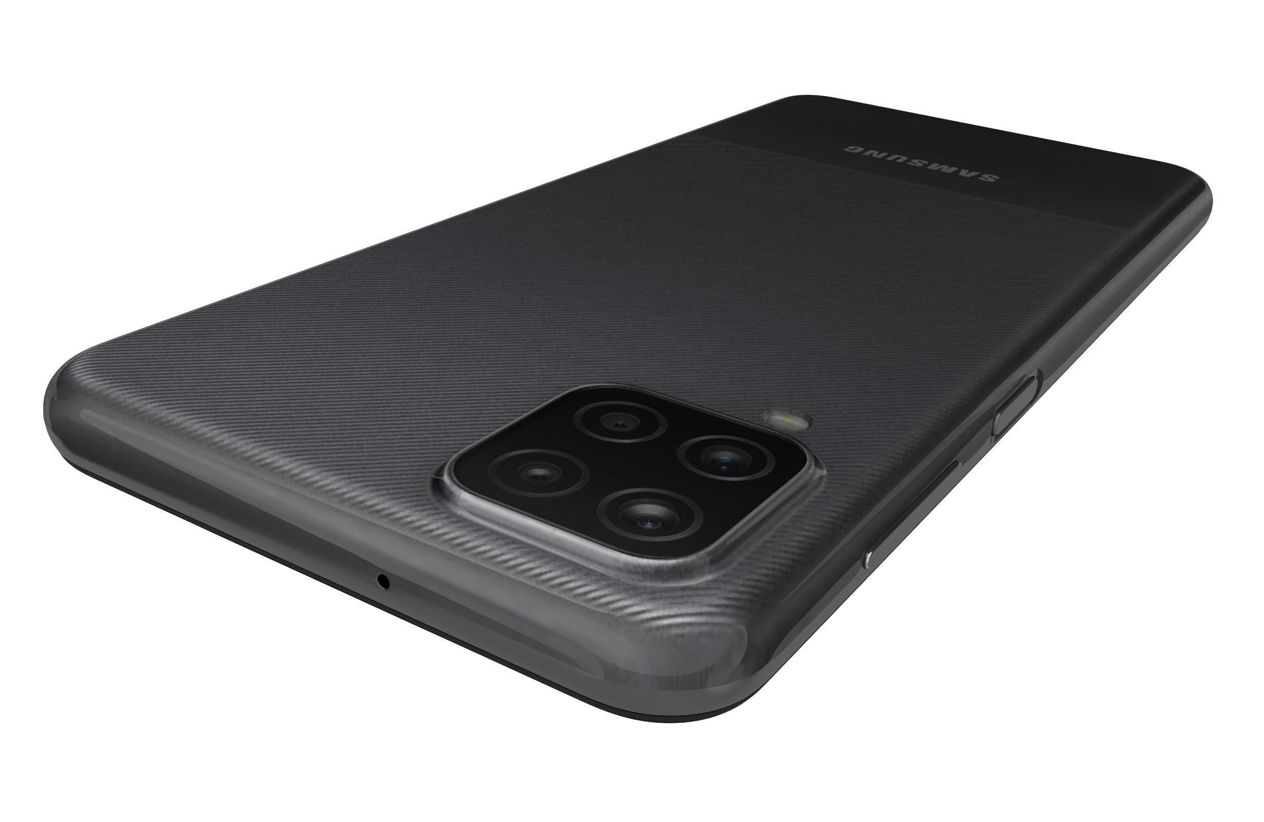 Samsung Galaxy A12 Black 3D model_14