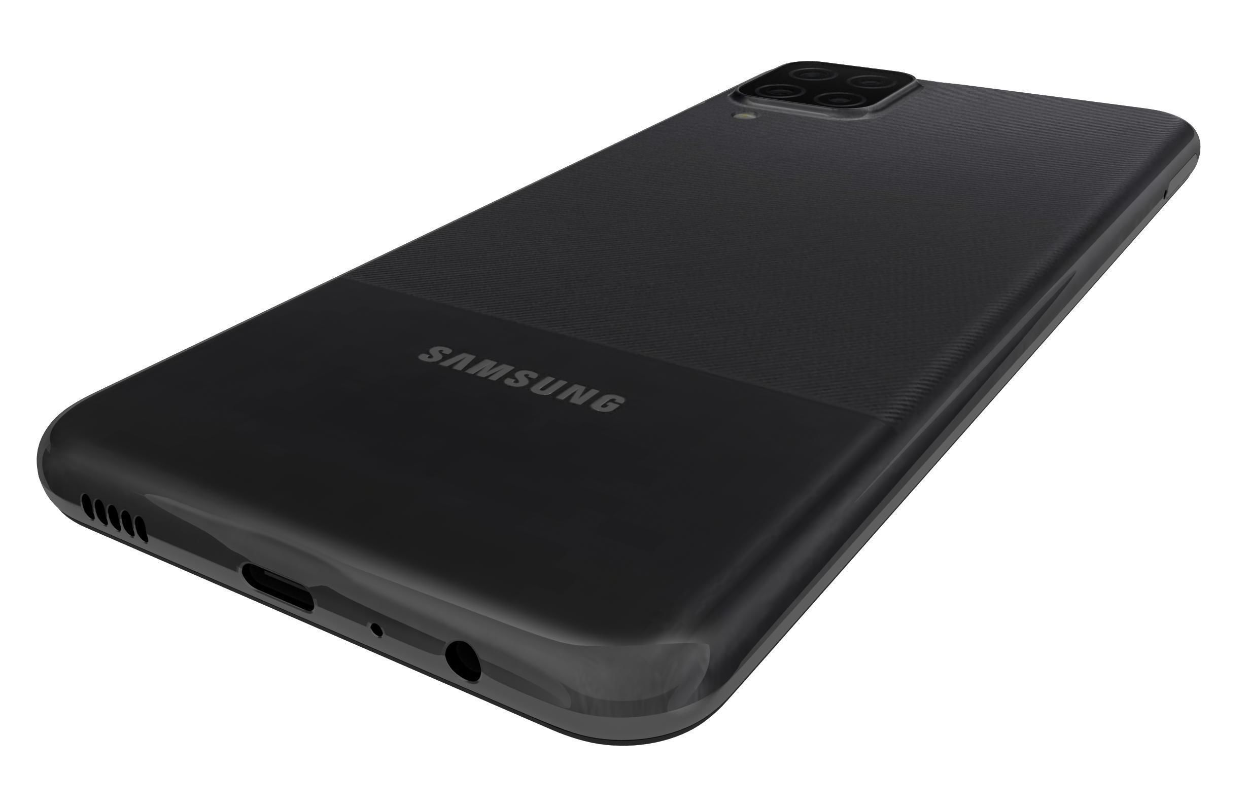 Samsung Galaxy A12 Black 3D model_15