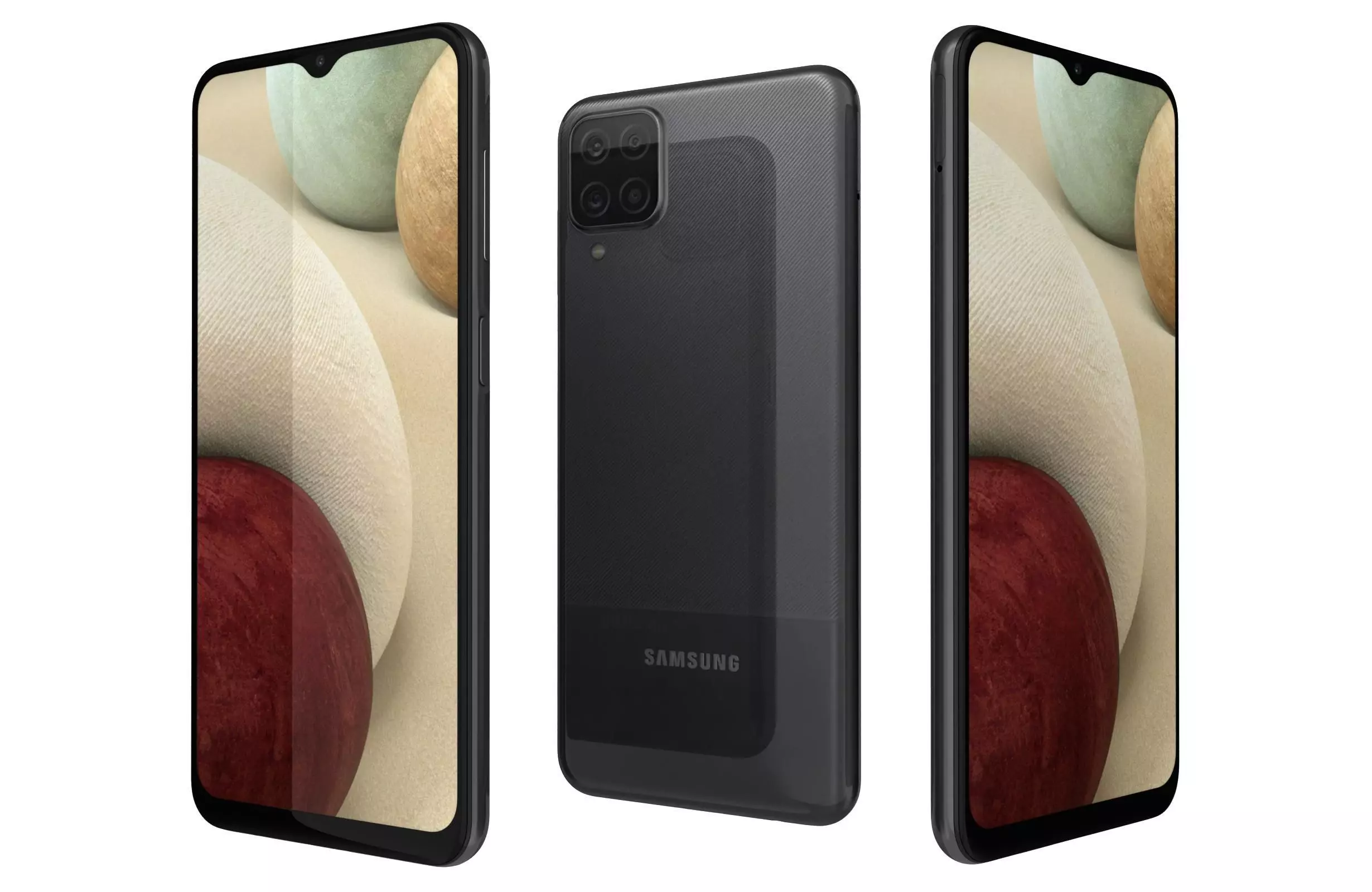 Samsung Galaxy A12 Black 3D model_0