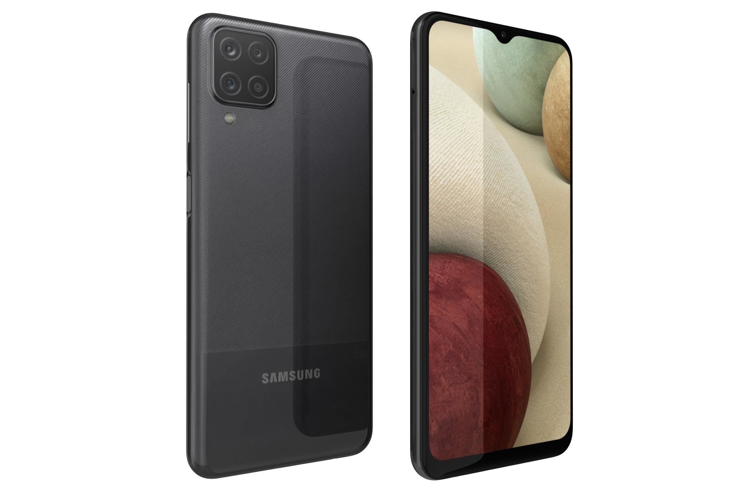Samsung Galaxy A12 Black 3D model_7