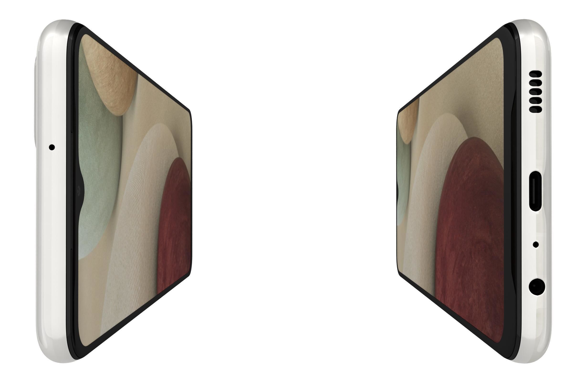 Samsung Galaxy A12 White 3D model_10