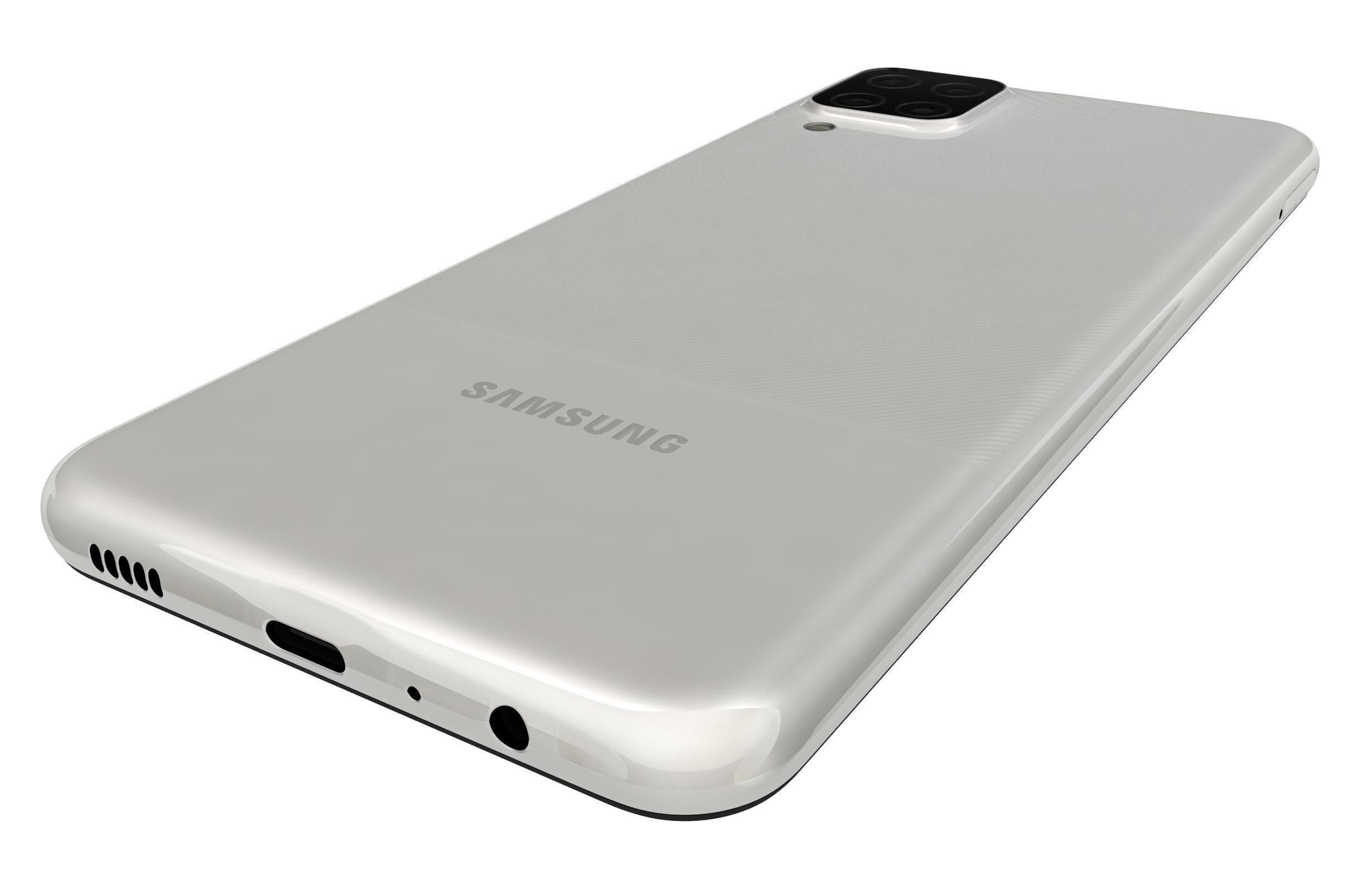 Samsung Galaxy A12 White 3D model_15