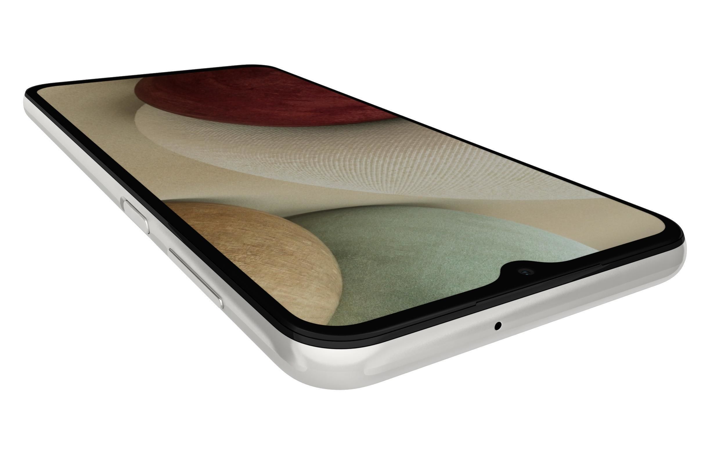 Samsung Galaxy A12 White 3D model_13