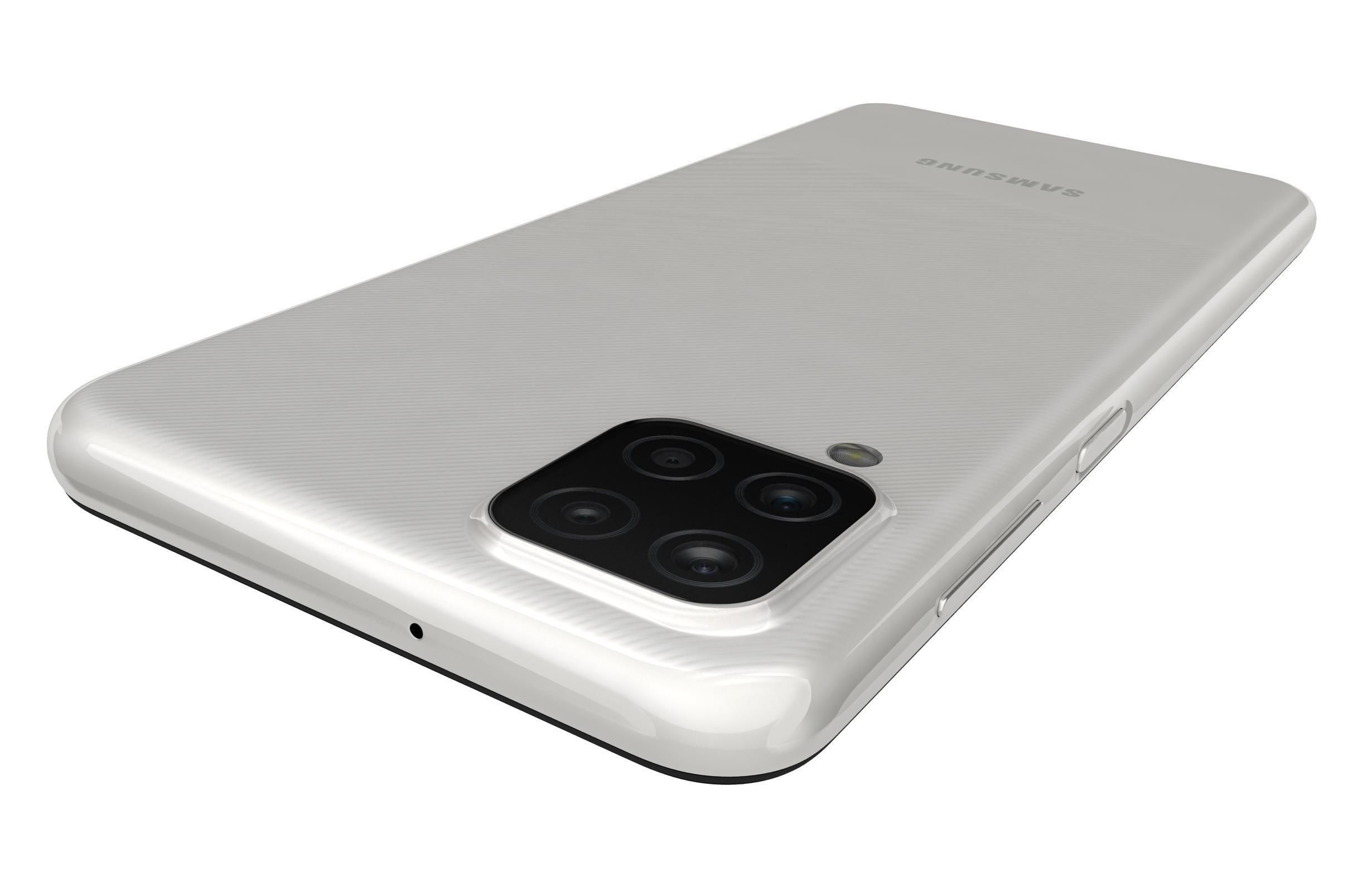 Samsung Galaxy A12 White 3D model_14