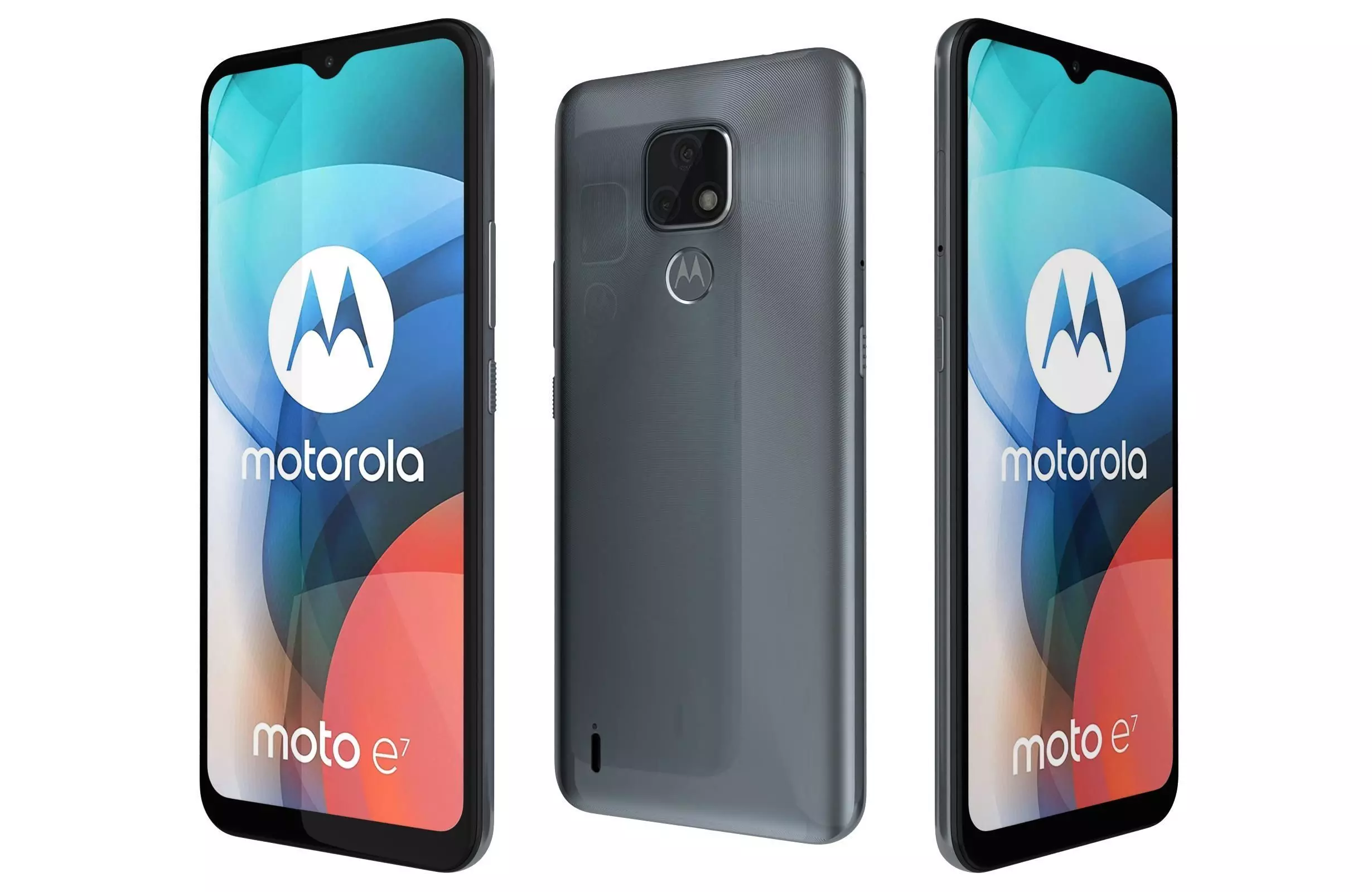 Motorola Moto E7 Mineral Gray 3D model_0