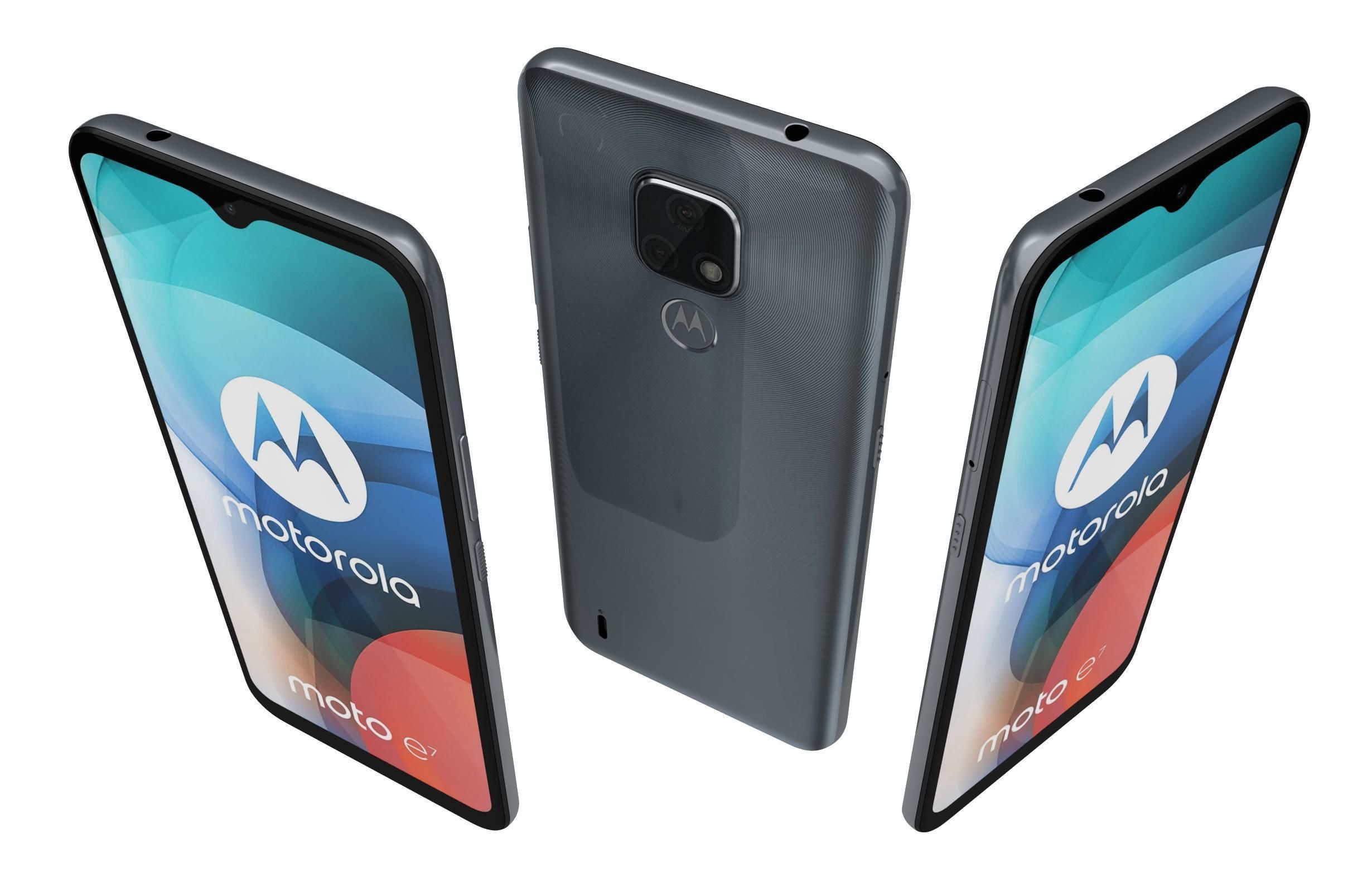 Motorola Moto E7 Mineral Gray 3D model_1
