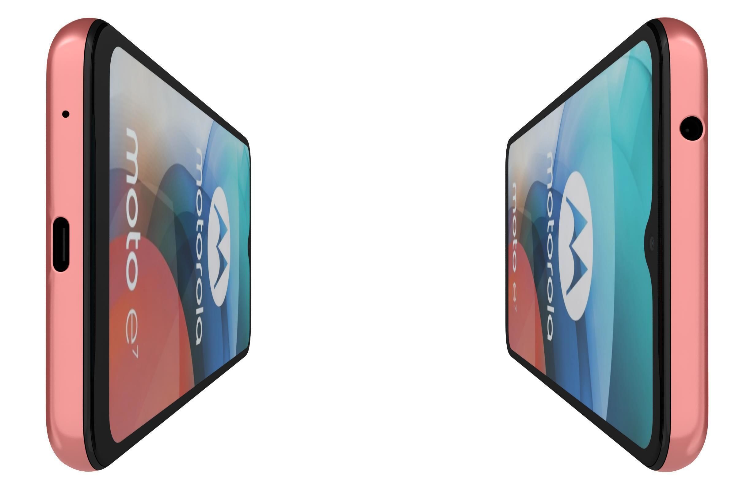 Motorola Moto E7 Satin Coral 3D model_6