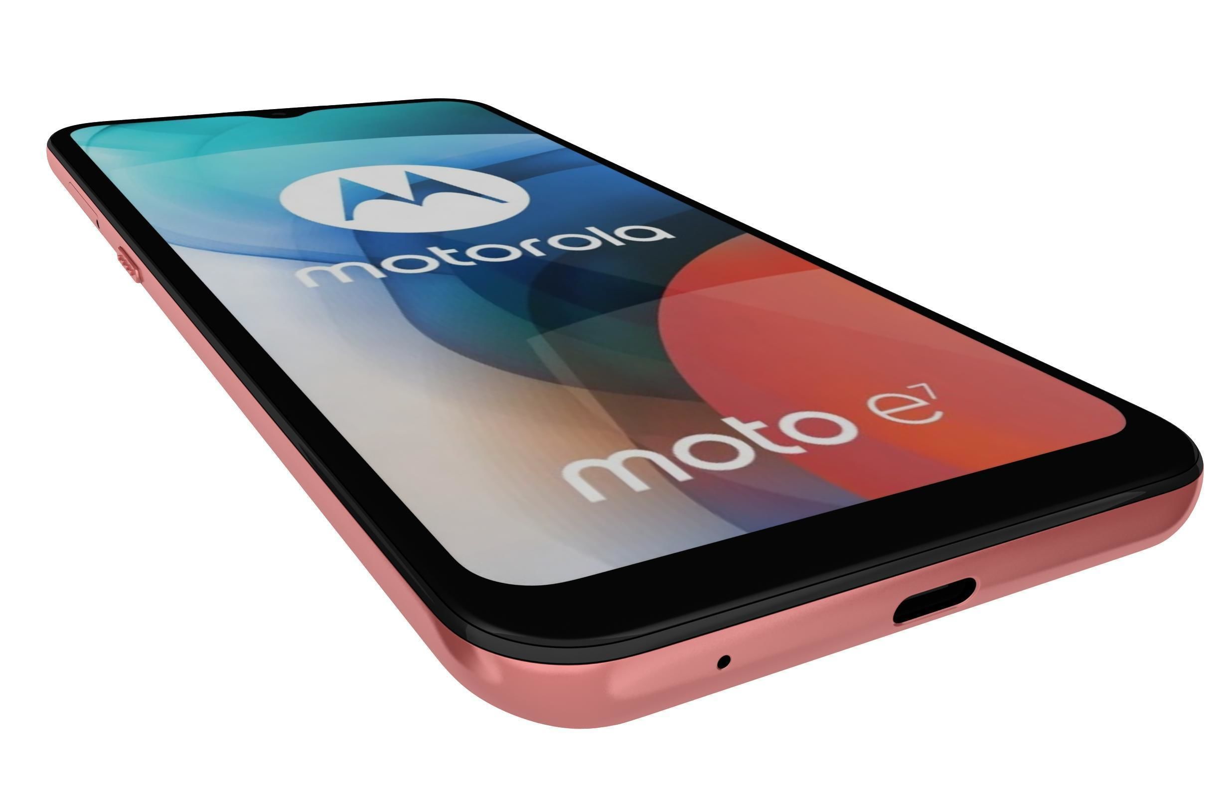 Motorola Moto E7 Satin Coral 3D model_10