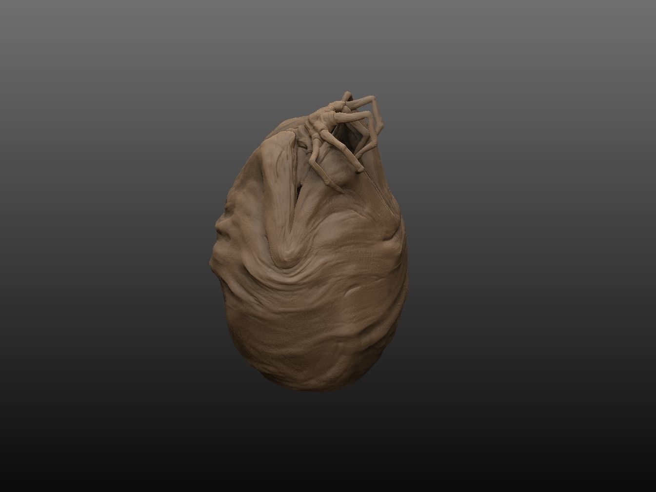alien facehugger egg - alien-  stl print file 3D print model_16
