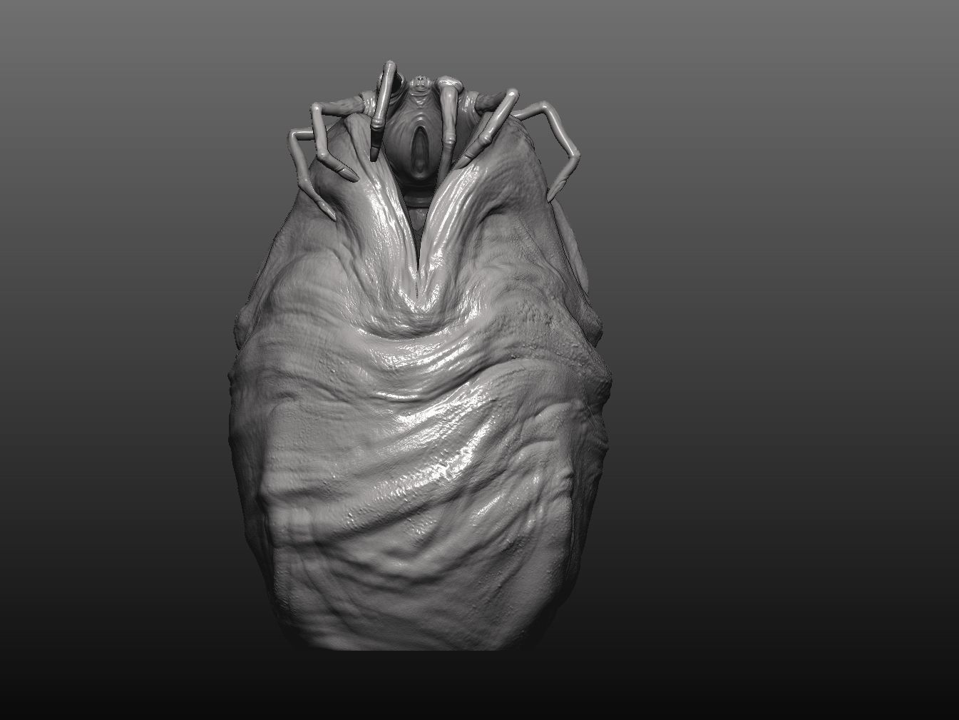 alien facehugger egg - alien-  stl print file 3D print model_8
