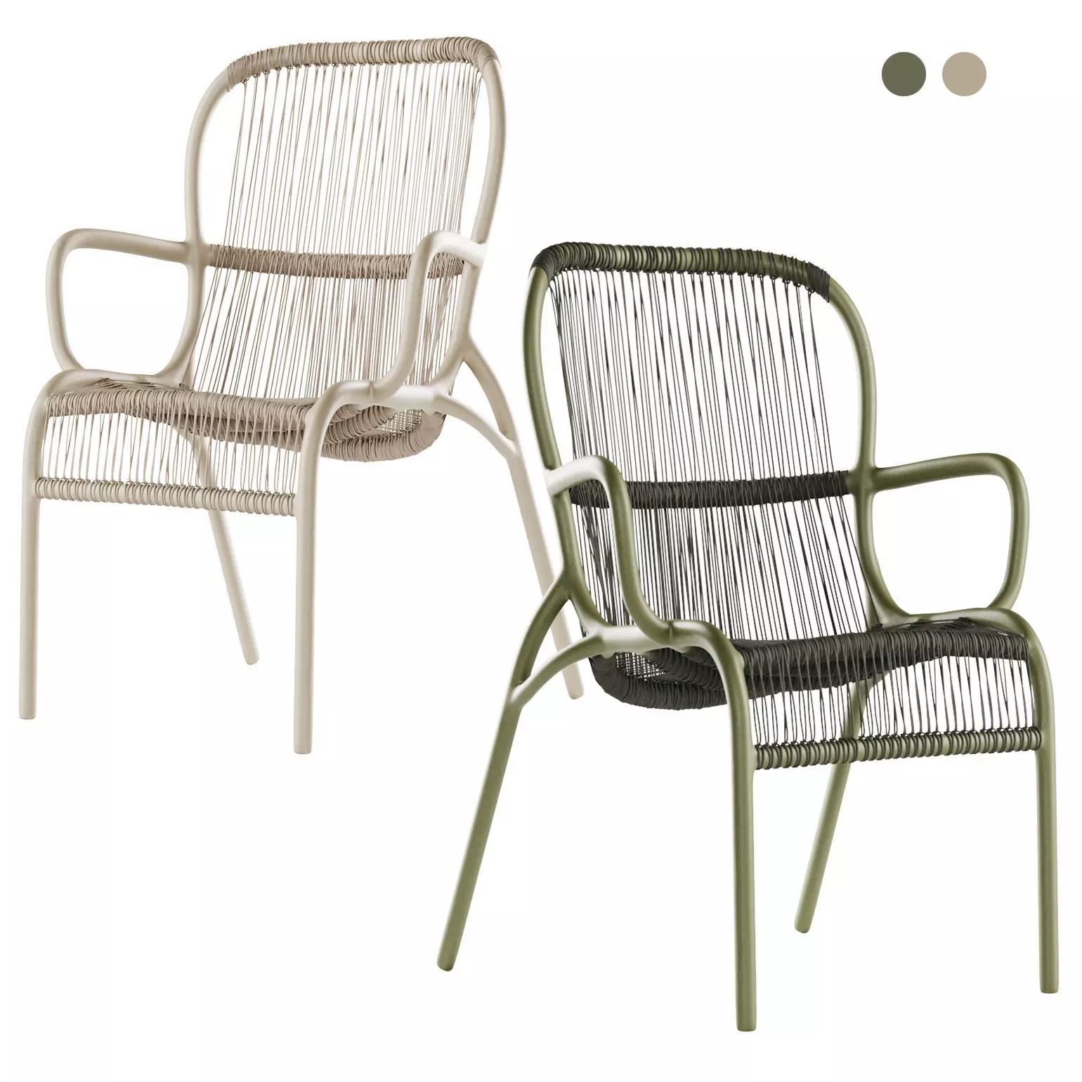 Vincent Sheppard Loop dining chair  3D model_0