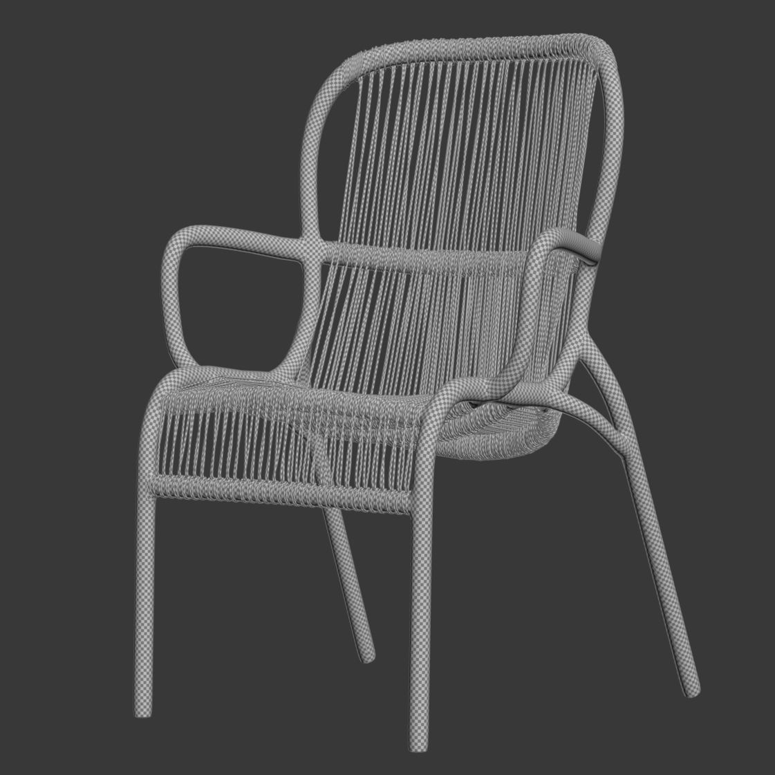 Vincent Sheppard Loop dining chair  3D model_8